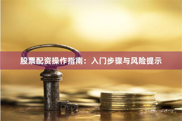 股票配资操作指南：入门步骤与风险提示